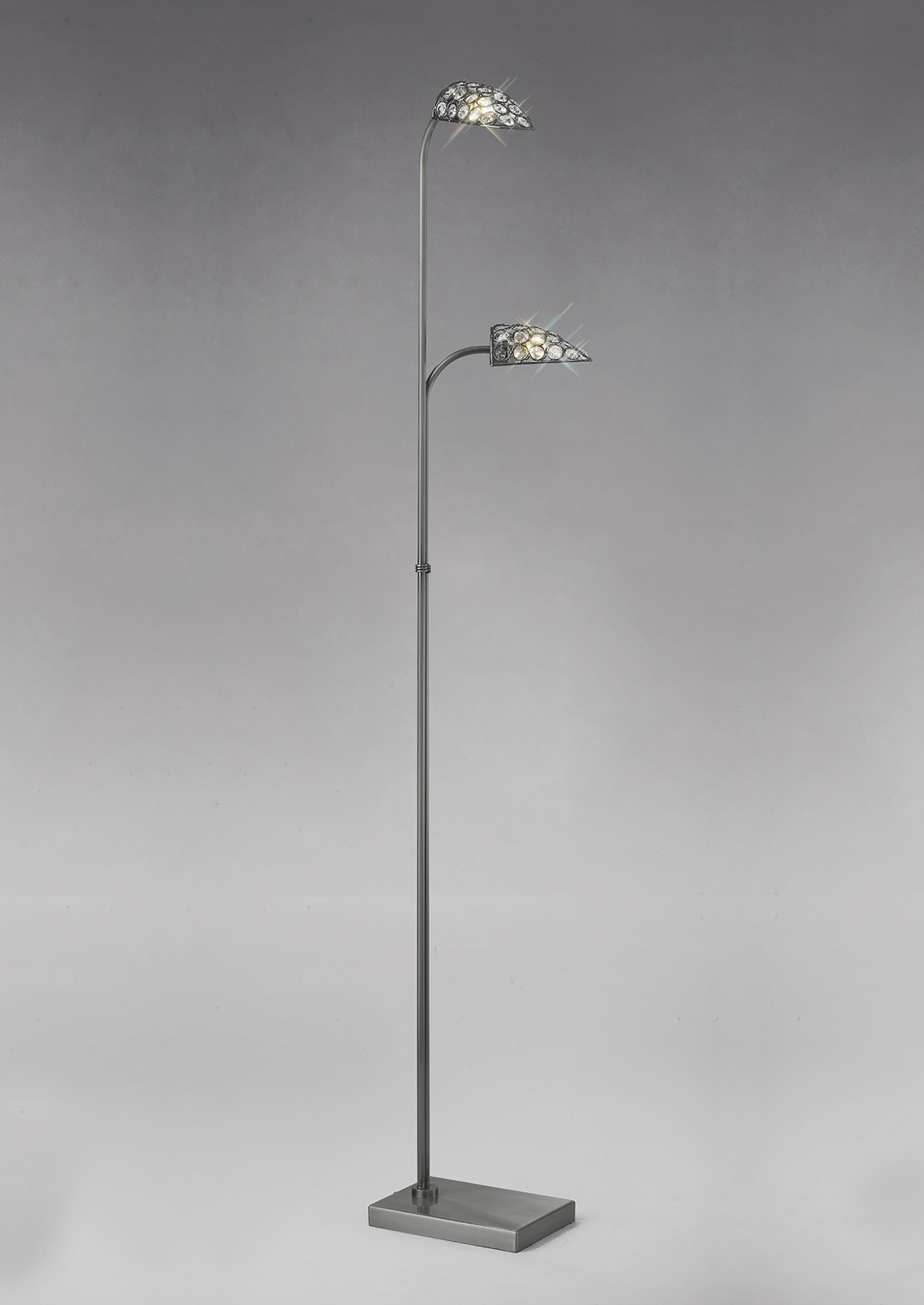 Ashton Crystal Floor Lamps Diyas Multi Head Floor Lamps